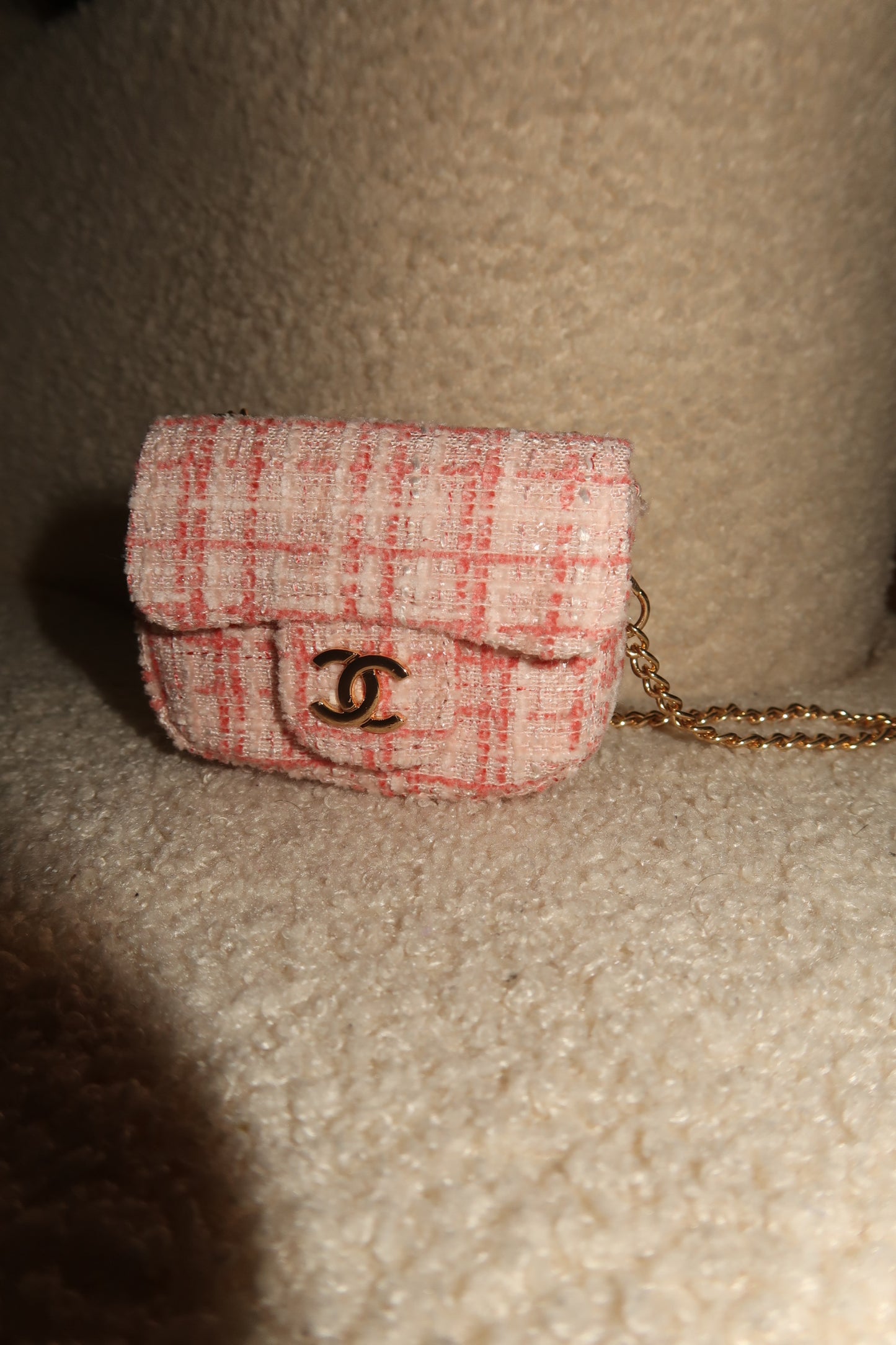 Peach Plaid C Bag