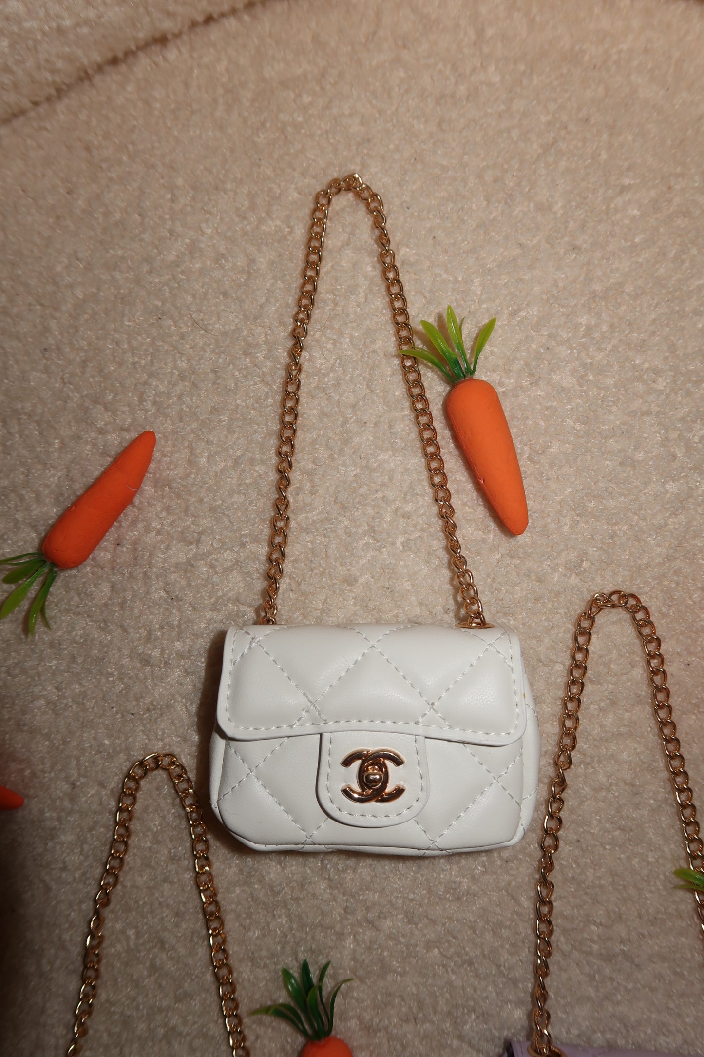 White Flap Bag