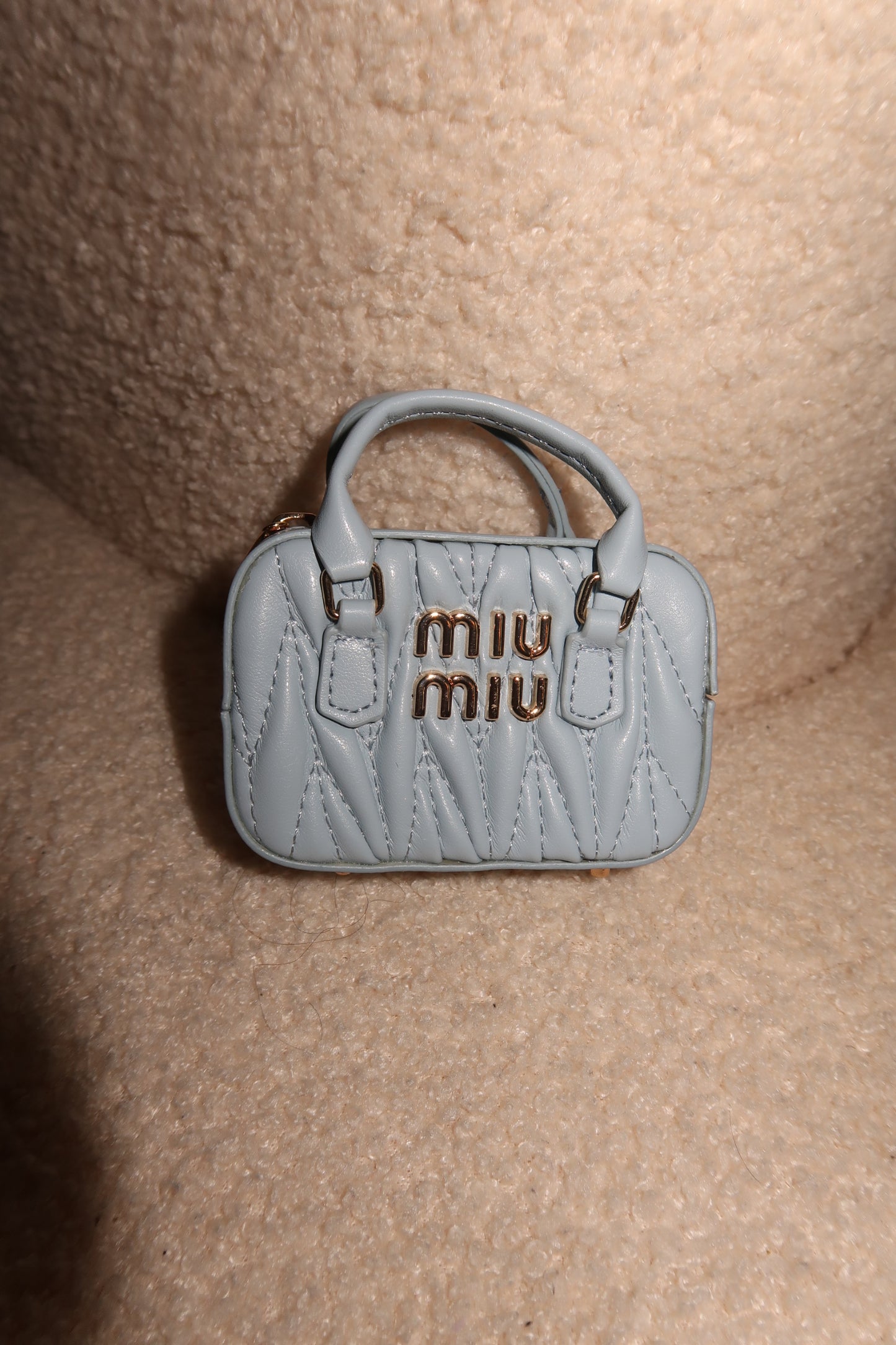 Blue miu duffle