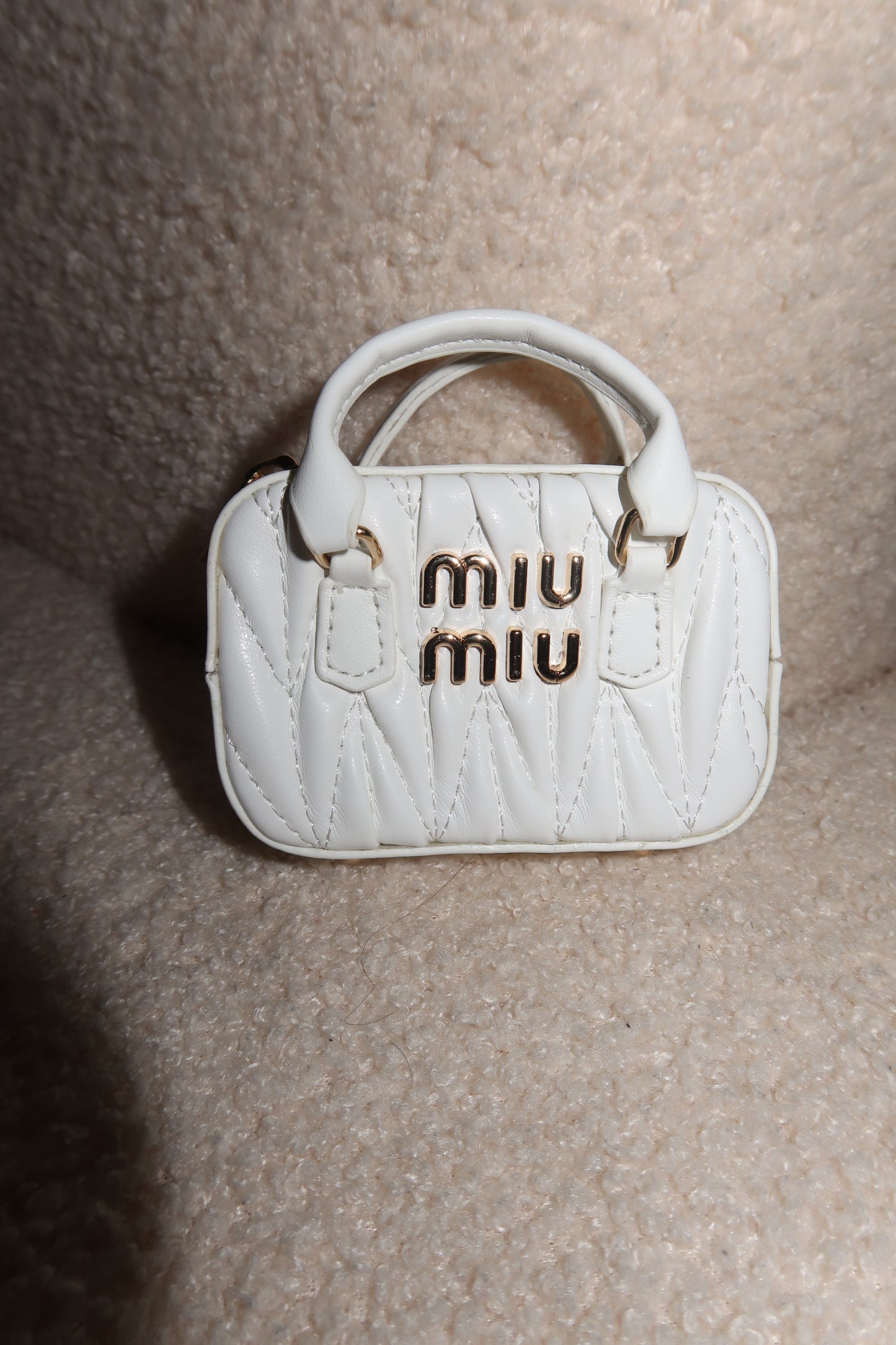 White miu duffle