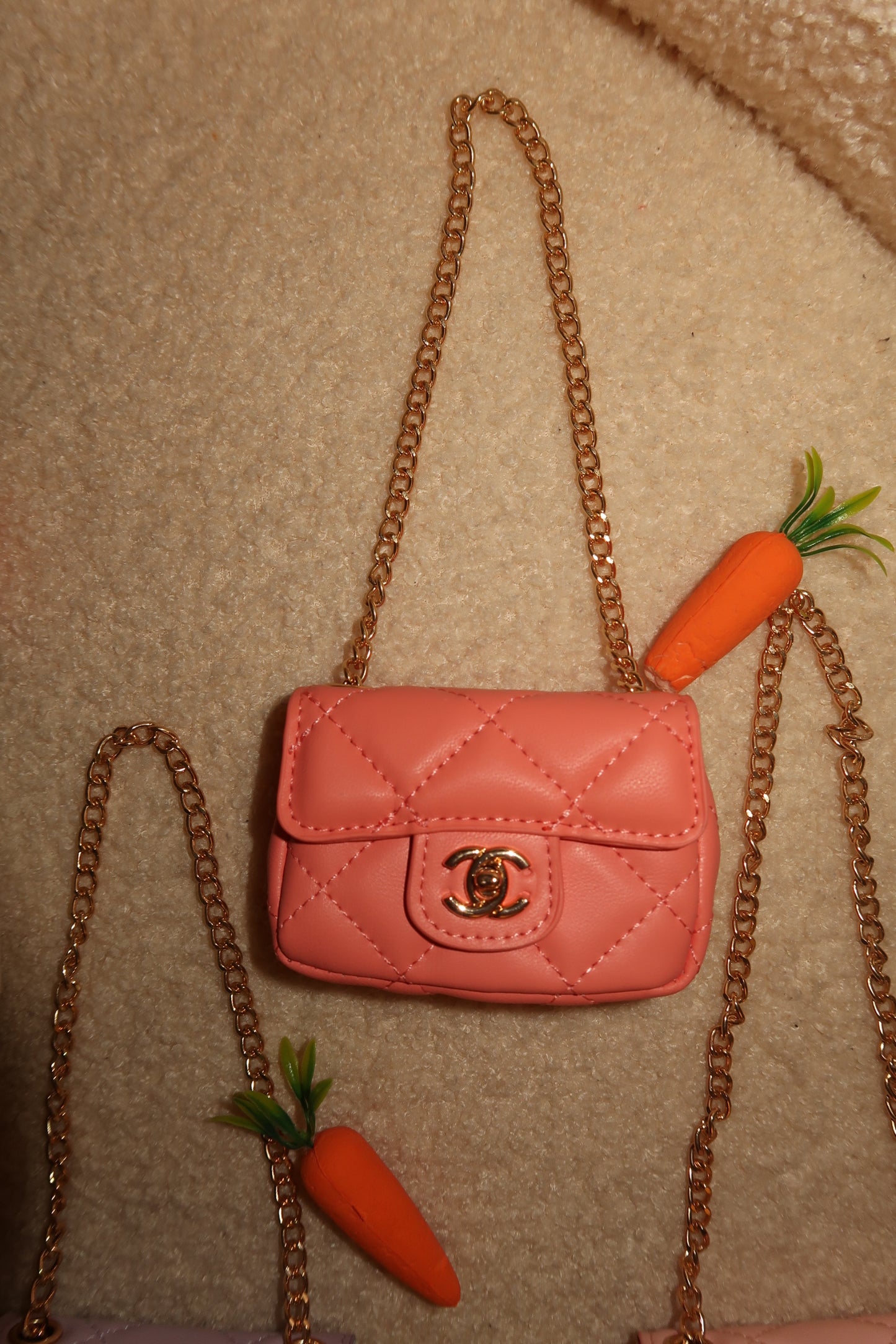 Peach Flap Bag