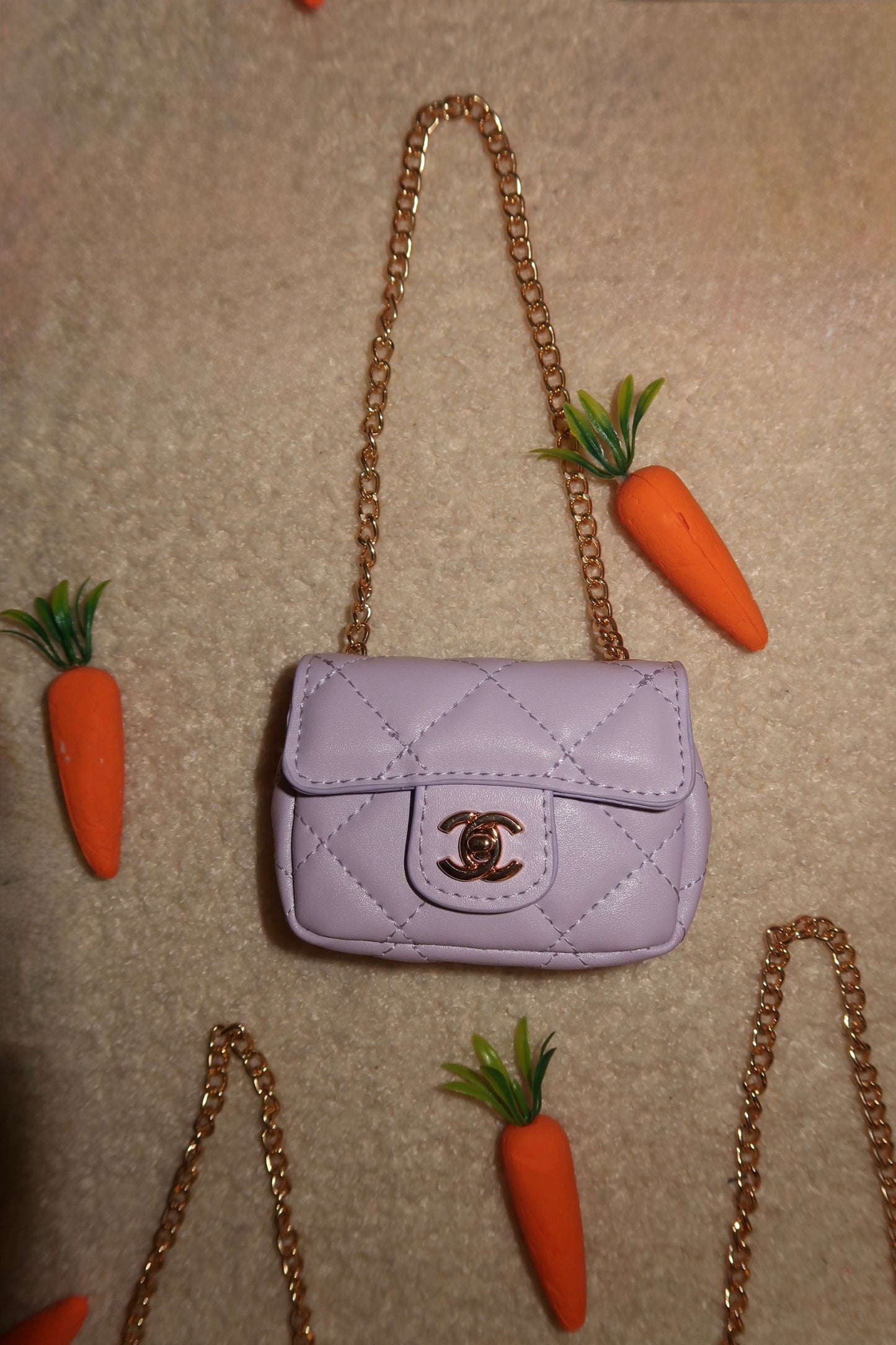 Purple Flap Bag
